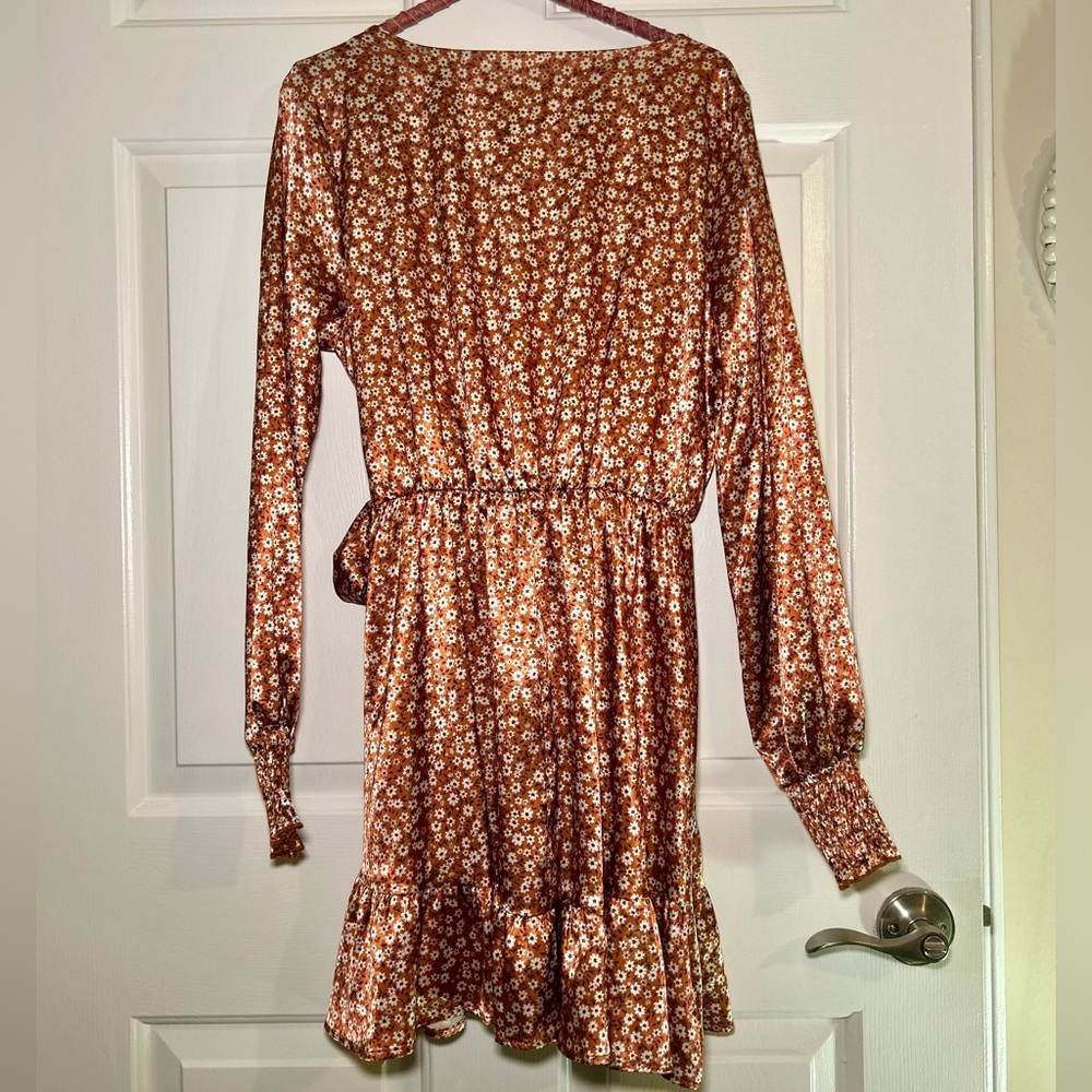Alter’d State Floral Wrap Mini Dress - Picture 4 of 4